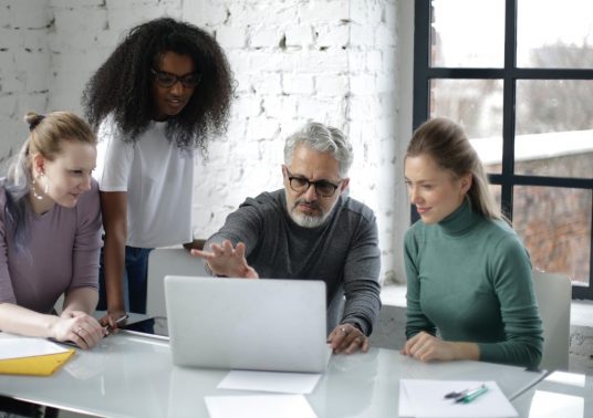 team in a meeting